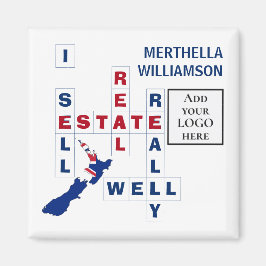 Realtor NEW ZEALAND Logotyp Real Gods Magnet
