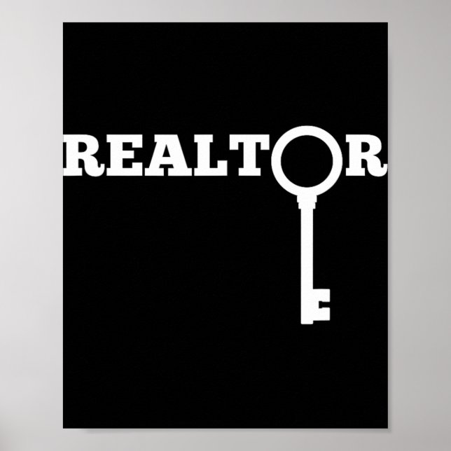 Realtor Ny Agent Fastighetslicens Trainee Roligt Poster (Framsidan)