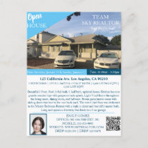 Realtor Open House-vykort