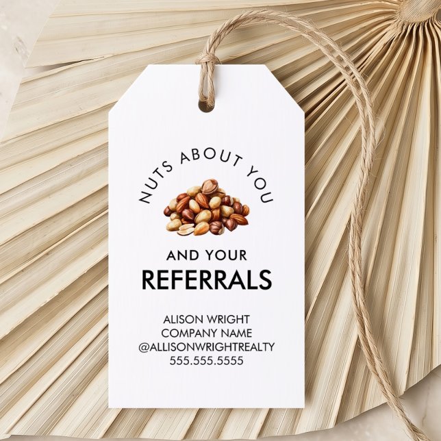 Realtor Pop By Nuts About You and Your Referrals Presentetikett (Skapare uppladdad)