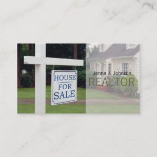 Realtor, Real Gods, Agency House Home Business Visitkort