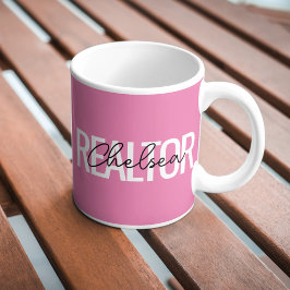 Realtor Real Gods Agent Personlig Namn Kaffemugg