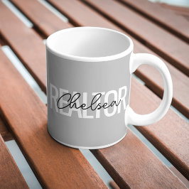 Realtor Real Gods Agent Personlig Namn Kaffemugg
