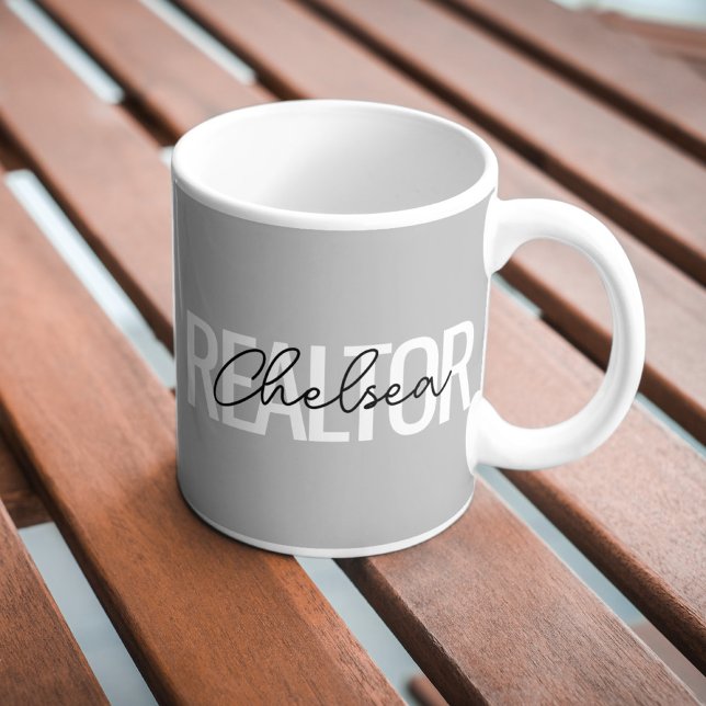Realtor Real Gods Agent Personlig Namn Kaffemugg (Skapare uppladdad)