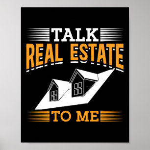 Realtor Real Gods Agent pratar Gods med mig Poster