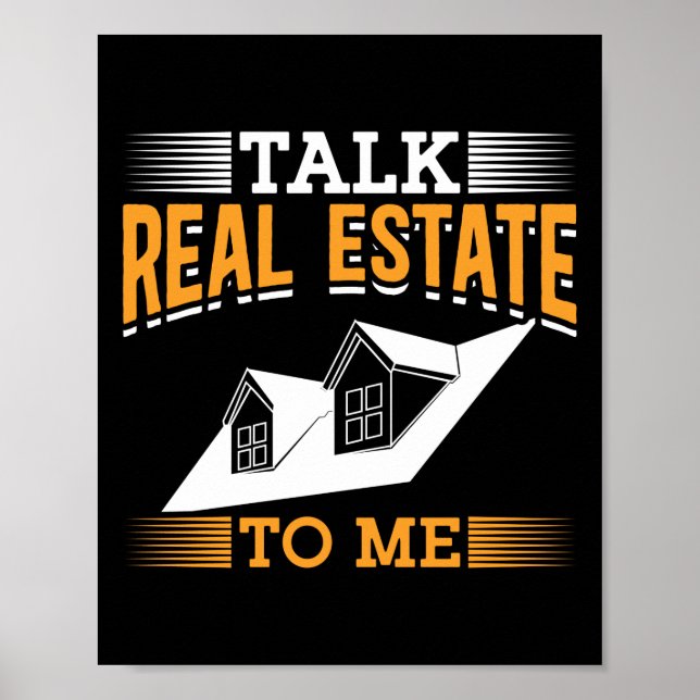 Realtor Real Gods Agent pratar Gods med mig Poster (Framsidan)