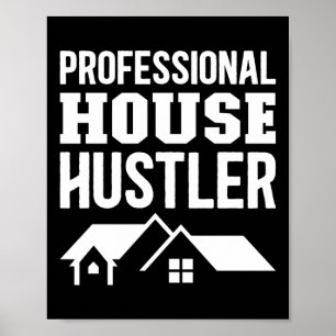 Realtor Real Gods Agent Professionell House Poster
