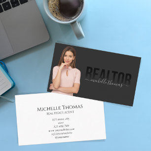 Realtor Real Gods Agent Professionell Lägg till bi Visitkort