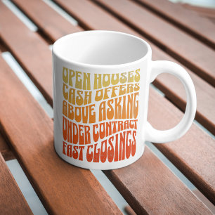 Realtor Real Gods Favorites Groovy Retro Boho Kaffemugg