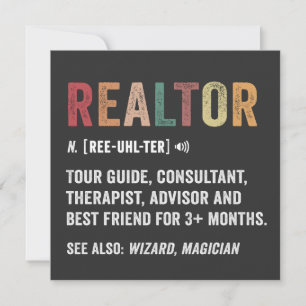 Realtor Real Gods Funny Quote Card