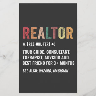 Realtor Real Gods Funny Quote Flyer