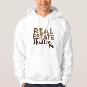 Realtor Real Gods Hustler Leopard Cheetah Hoodie