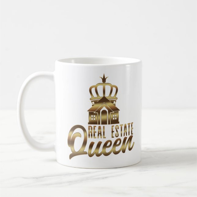 Realtor Real Gods Queen Krona Kaffemugg (Vänster)