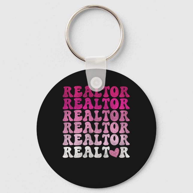 Realtor Realtor Heart Nyckelring (Framsida)