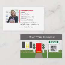Realtor Red Door White House Sold Sign
