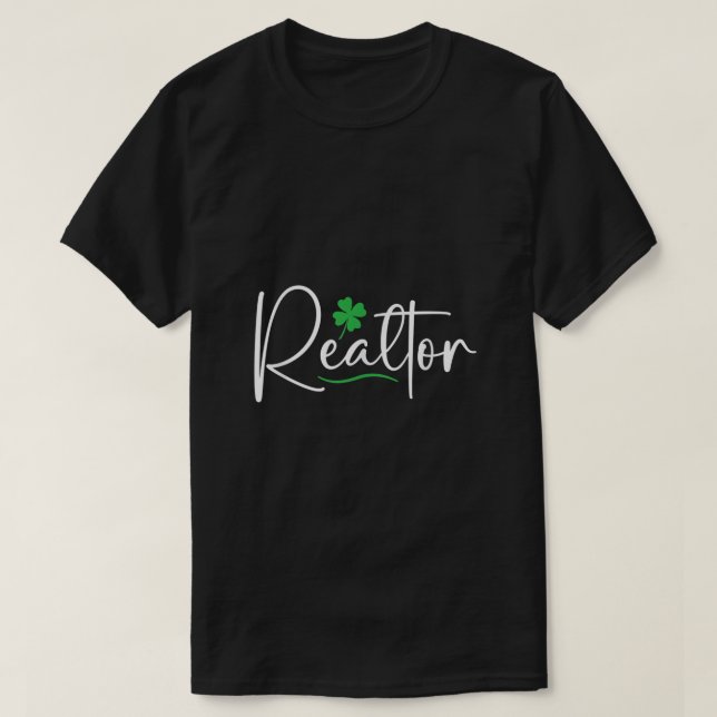 Realtor St patricks day Real Gods Agent T Shirt (Design framsida)