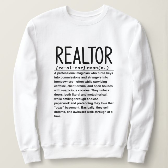 Realtor T Shirt (Design framsida)