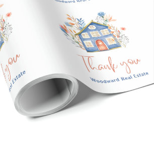 Realtor Tack Promotional Marknadsföring Snyggt Presentpapper