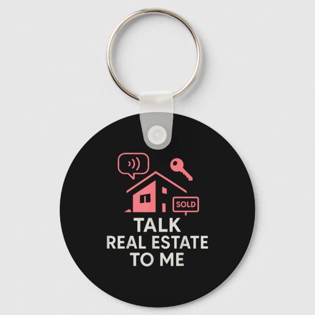 Realtor Talk Real Estate To Me  Nyckelring (Framsida)