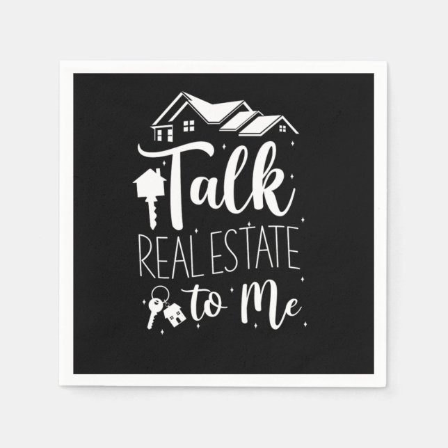 Realtor Talk Real Estate To Me Pappersservett (Framsidan)