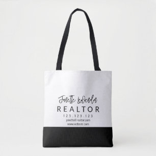 Realtor Tote Bag Personlig Business Tote Bag Tygkasse