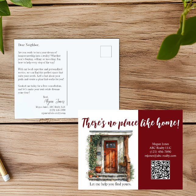 Realtor Utskick Marknadsföring för Fastigheter Pos Vykort (Skapare uppladdad)