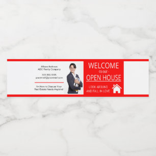 Realtor Vattenflaska-etikett Vattenflaskor Etikett