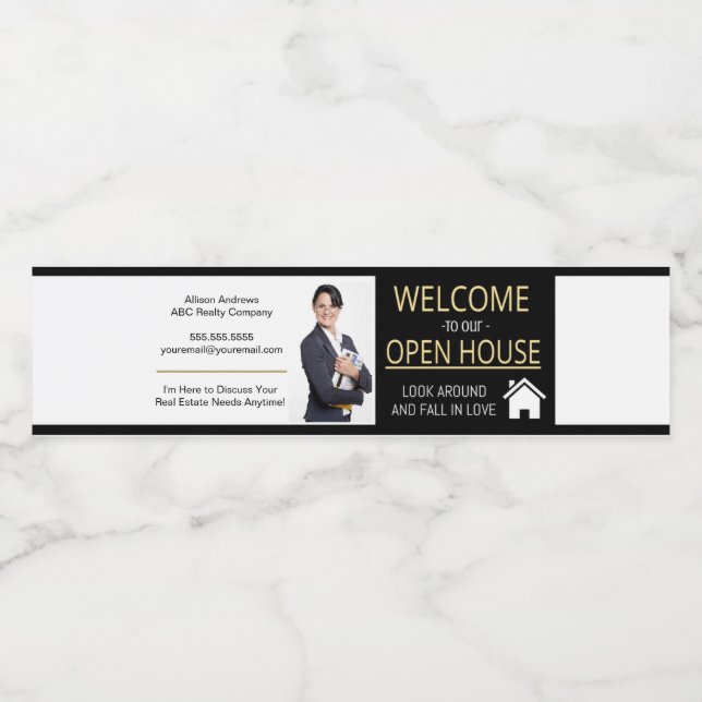 Realtor Vattenflaska-etikett Vattenflaskor Etikett (Singel etikett)