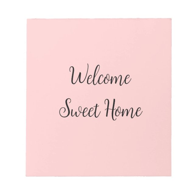 Realtor Welcome Home HomeHost, lägg till ditt namn Anteckningsblock (Framsida)