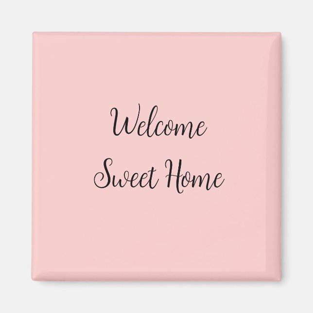 Realtor Welcome Home HomeHost, lägg till ditt namn Magnet (Framsidan)