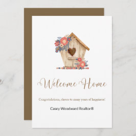 Realtor Welcome Home Personlig Card Julkort