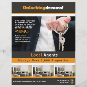 Realty Anpassade Flyer för Real Gods