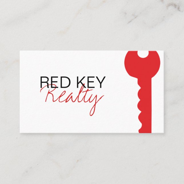 Realty Realtor-Affärskortet Real Gods Visitkort (Framsida)