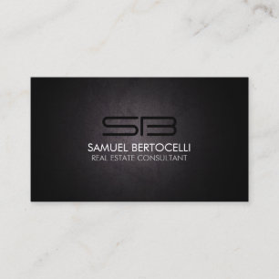 Realty Realtor Real Gods Consultant Monogram Visitkort