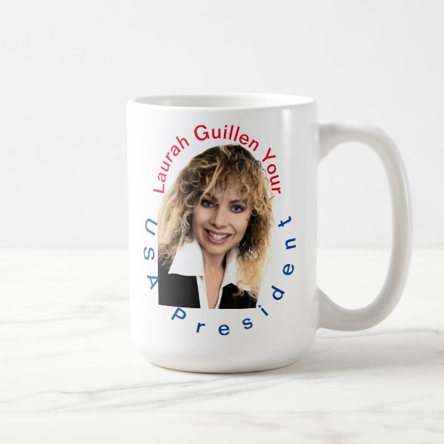 #REALUSAPRESIDENTLAURAHGUILLEN KAFFEMUGG (Höger)