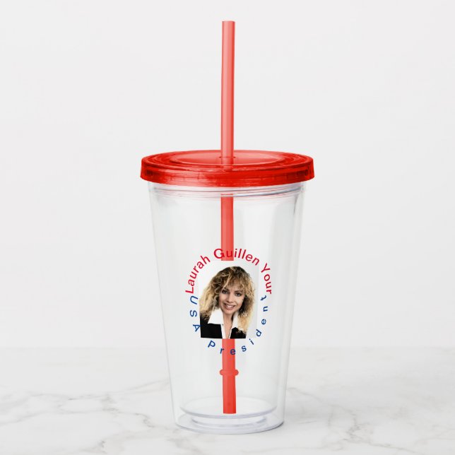 #REALUSAPRESIDENTLAURAHGUILLEN TAKE AWAY MUGG (Framsida)