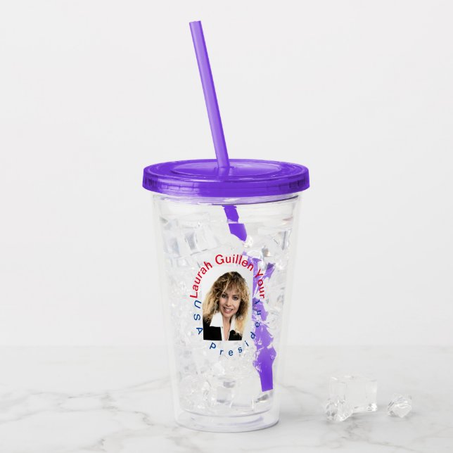 #REALUSAPRESIDENTLAURAHGUILLEN TAKE AWAY MUGG (Framsida Ice)