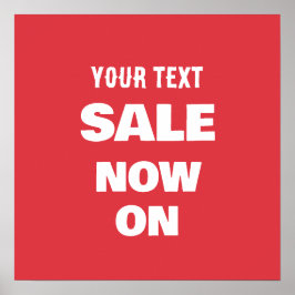 "REAN FÖR T-Shirt – Röd Vit anpassad Promo" Poster