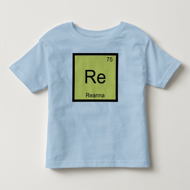 Reanna Namn Kemiskt Element Periodiska Systemet Tee (Framsida)