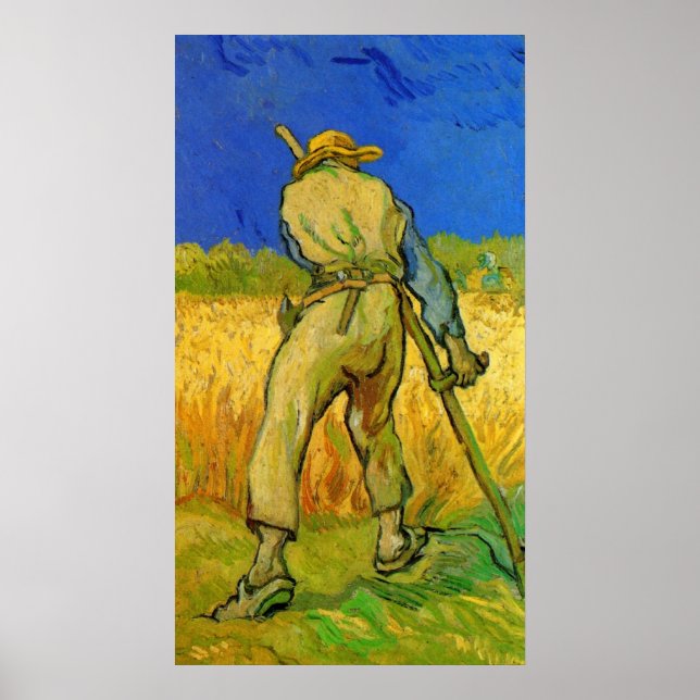 Reaper av Vincent van Gogh Poster (Framsidan)