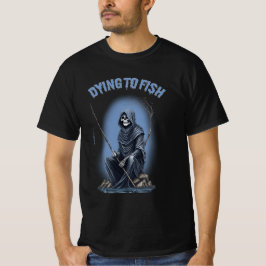 Reaper Dining to Fish Horror Halloween T Shirt