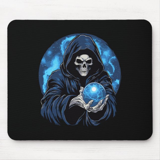 Reaper Död Skelett Halloween  Musmatta (Framsidan)