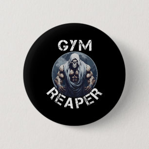 Reaper Fitness Halloween Skelett Träning Bodybuild Knapp