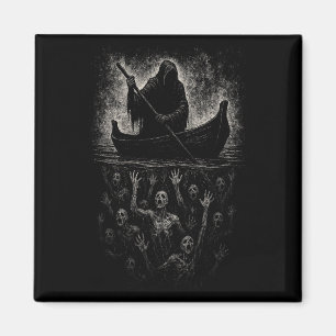 Reaper Horror Goth Charon Hades Underworld Mytholo Magnet