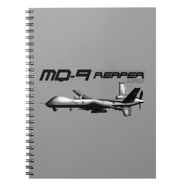Reaper MQ-9 Anteckningsbok Med Spiral (Framsidan)