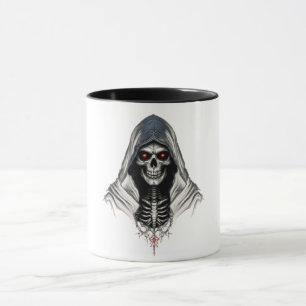 "Reaper Skull Mugg - Gothic & Mörk Art Coffee Kopp