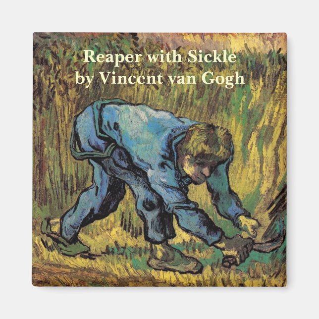 Reaper with Sickle by Vincent van Gogh Magnet (Framsidan)