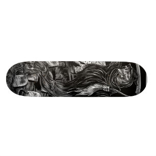 reaperskateboard/svart och grå färg skateboard bräda 20,5 cm
