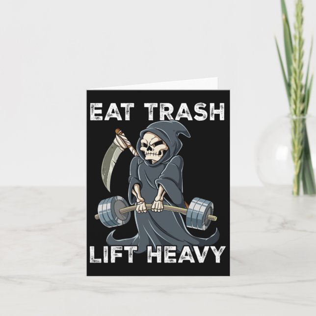 Reapper Gym Weight Training Eat Sopor Hiss Heavy Kort (Framsida)