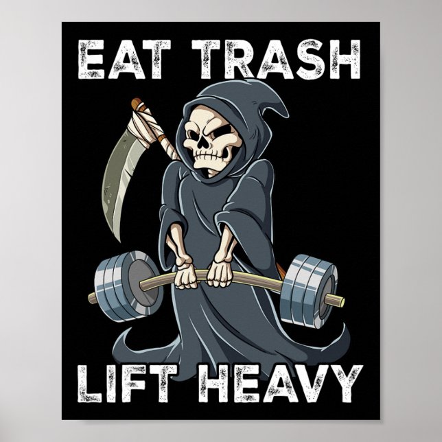 Reapper Gym Weight Training Eat Sopor Hiss Heavy Poster (Framsidan)